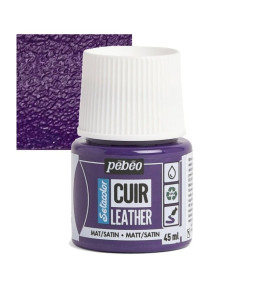 PEBEO SETACOLOR LEATHER Paint 45ml AUBERGINE VIOLET