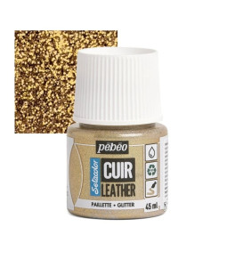 PEBEO SETACOLOR LEATHER Paint 45ml GLITTER GOLD