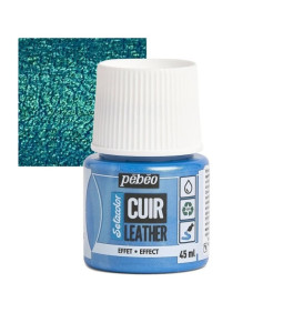 PEBEO SETACOLOR LEATHER Paint 45ml BLUE-GREEN