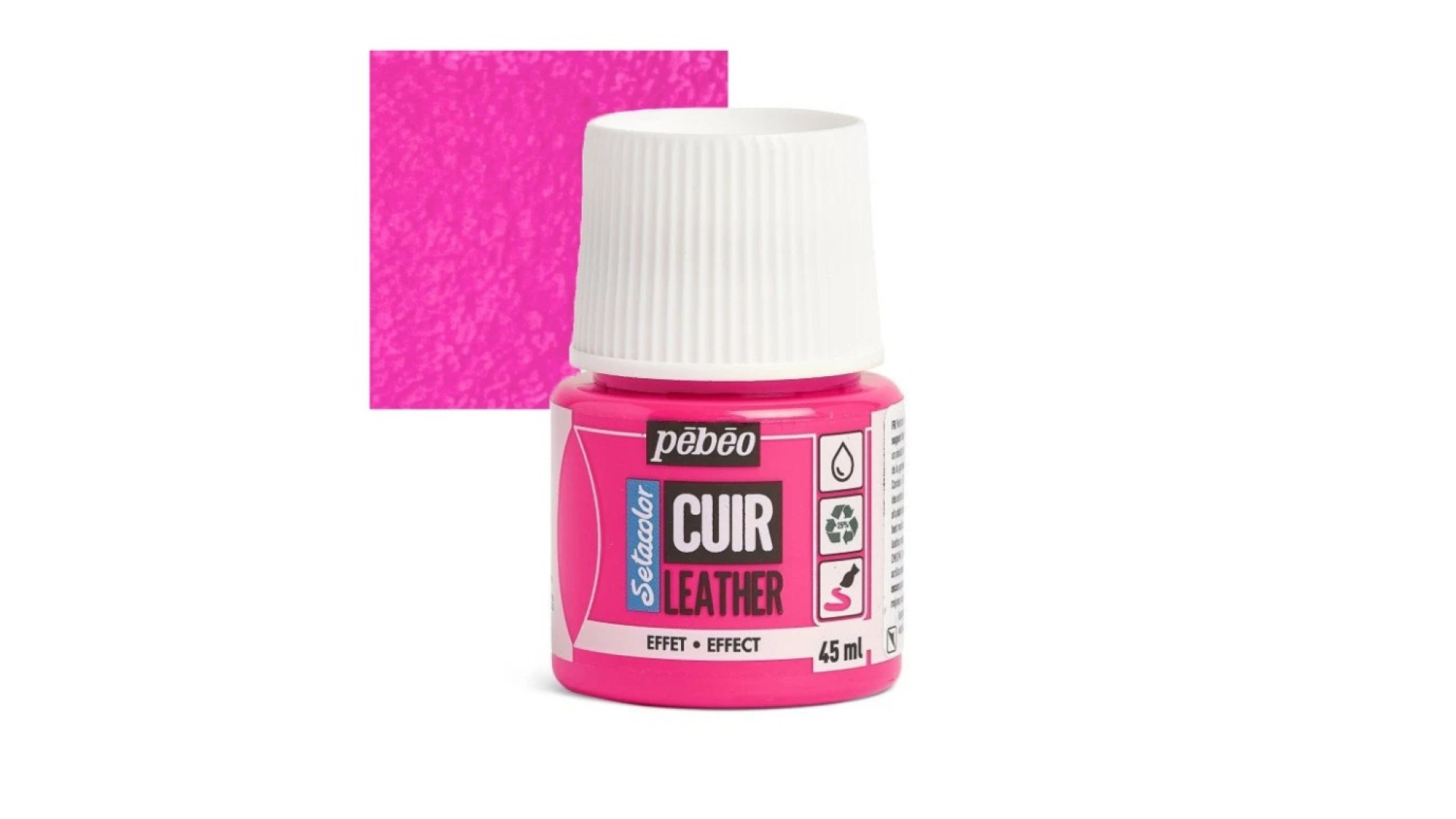 PEBEO SETACOLOR LEATHER Paint 45ml FLUO PINK