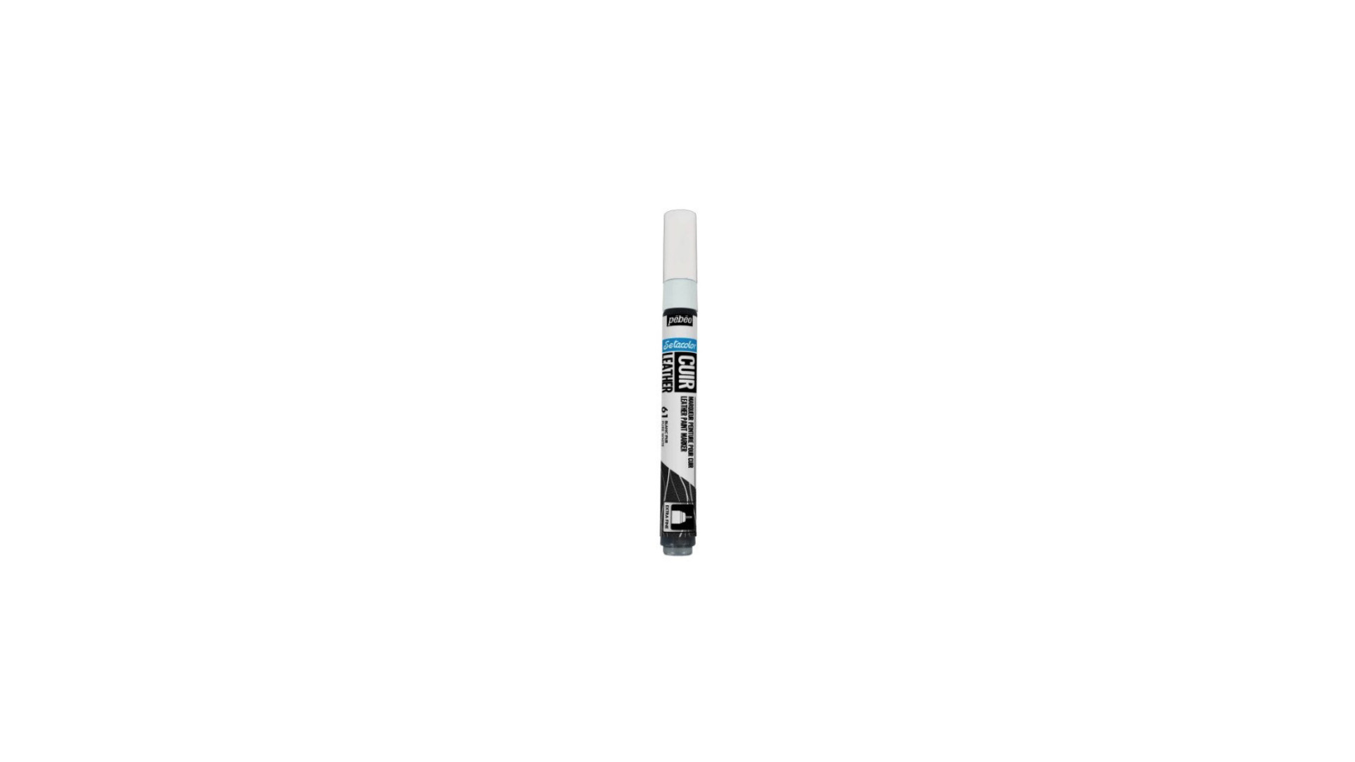 PEBEO Marker do skóry SETACOLOR LEATHER 0,7 mm PURE WHITE 