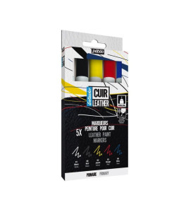 PEBEO SETACOLOR LEATHER Marker Set, 5 pcs