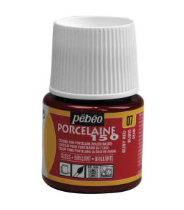 PEBEO Farba do porcelany P150 Porcelaine 45ml RUBY RED