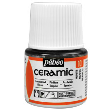 PEBEO Ceramic and Glass Paint CERAMIC 45ml WHITE
