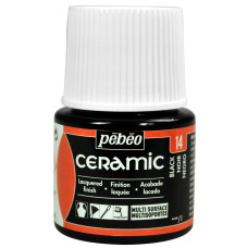 PEBEO Farba do ceramiki i szkła CERAMIC 45ml BLACK