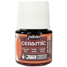 PEBEO Farba do ceramiki i szkła CERAMIC 45ml RED BROWN