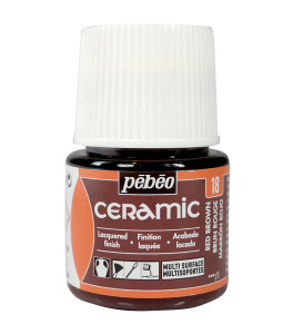 PEBEO Ceramic and Glass Paint CERAMIC 45ml RED BROWN