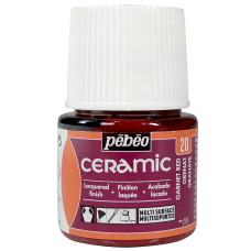 PEBEO Farba do ceramiki i szkła CERAMIC 45ml GARNET RED