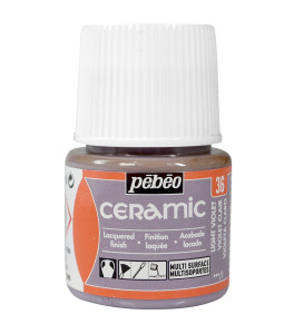 PEBEO Farba do ceramiki i szkła CERAMIC 45ml LIGHT VIOLET