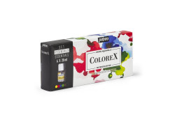 Pebeo COLOREX Set 6 × 20 ml Essentials – tusz akwarelowy transparentny