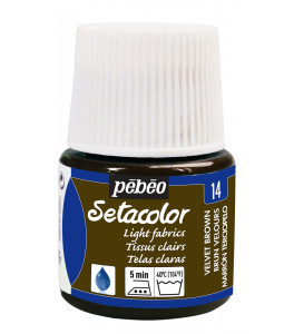PEBEO Farba do tkanin SETACOLOR LIGHT 45ml VELVET BROWN