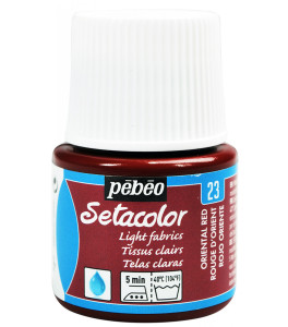 PEBEO SETACOLOR LIGHT Fabric Paint 45ml ORIENTAL RED