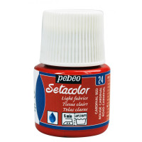 PEBEO Farba do tkanin SETACOLOR LIGHT 45ml CARDINAL RED