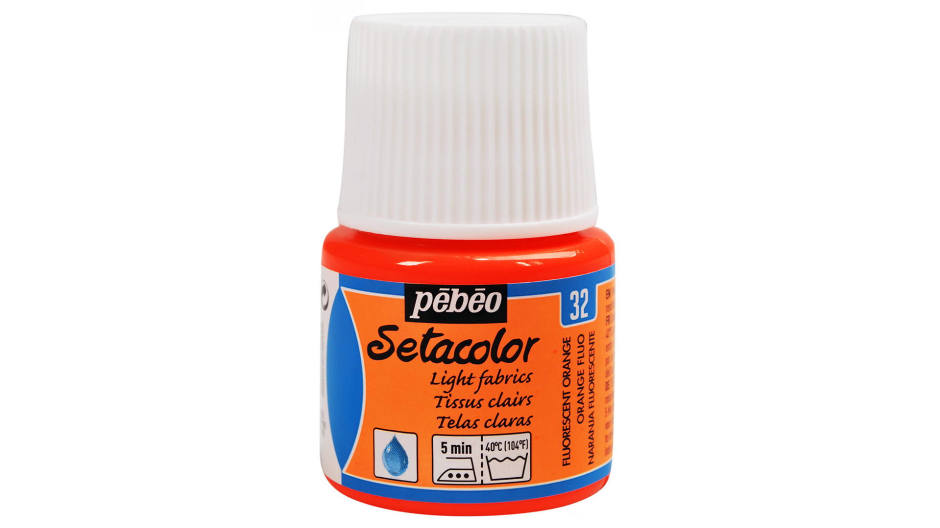 PEBEO Farba do tkanin SETACOLOR LIGHT 45ml FLUO ORANGE