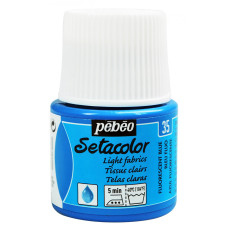 PEBEO Farba do tkanin SETACOLOR LIGHT 45ml FLUO BLUE