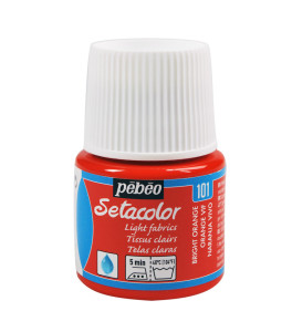 PEBEO SETACOLOR LIGHT Fabric Paint 45ml BRIGHT ORANGE