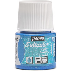 PEBEO Farba do tkanin SETACOLOR LIGHT 45ml GLITTER AQUAMARINE