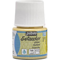 PEBEO Farba do tkanin SETACOLOR LIGHT 45ml GLITTER GOLD