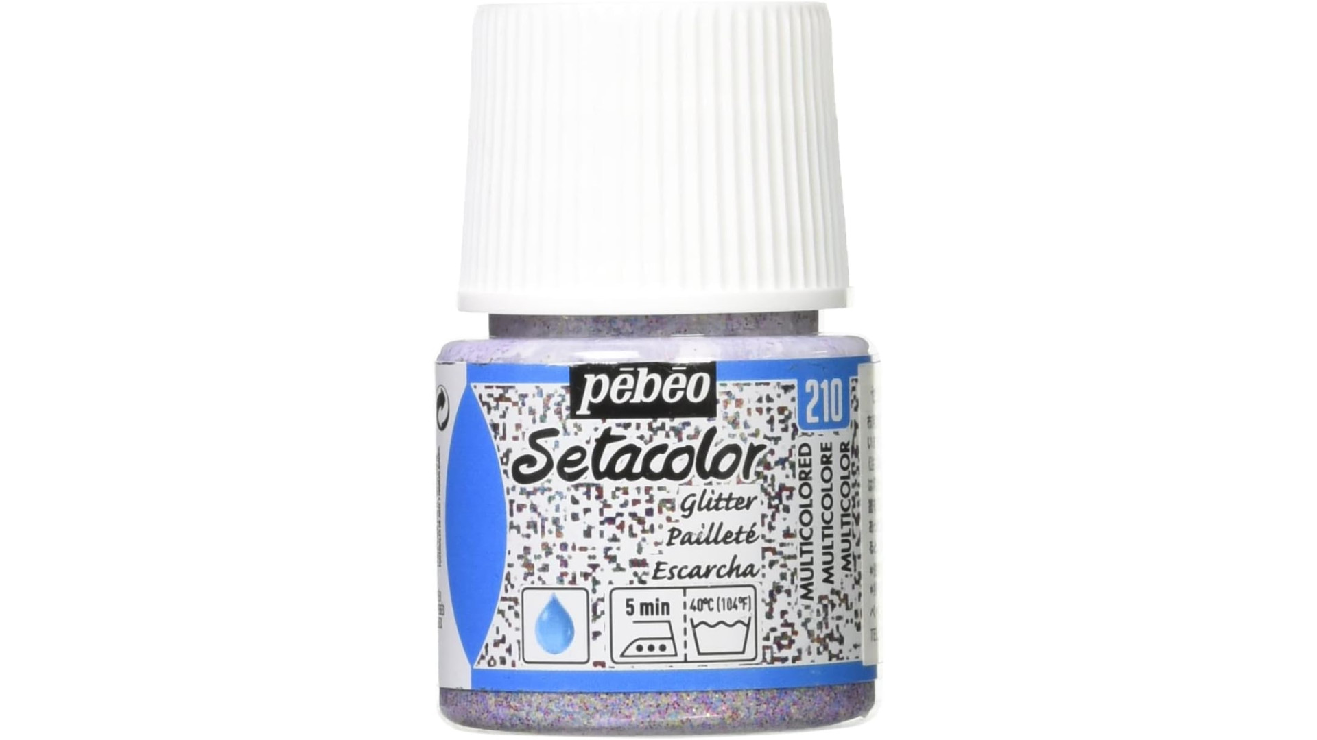 PEBEO Farba do tkanin SETACOLOR LIGHT 45ml GLITTER MULTICOLORED