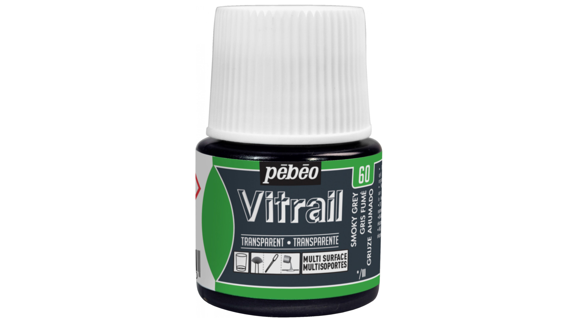 PEBEO Farba do szkła VITRAIL 45ml SMOKY GREY