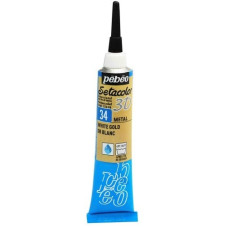 PEBEO Konturówka do tkanin Setacolor 20ml METAL WHITE GOLD