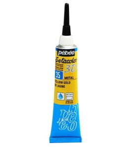 PEBEO Konturówka do tkanin Setacolor 20ml METAL YELLOW GOLD