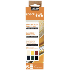 PEBEO PORCELAINE 150 Paint Set for Porcelain, 6 x 20ml