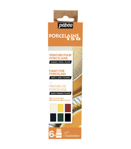 PEBEO PORCELAINE 150 Paint Set for Porcelain, 6 x 20ml
