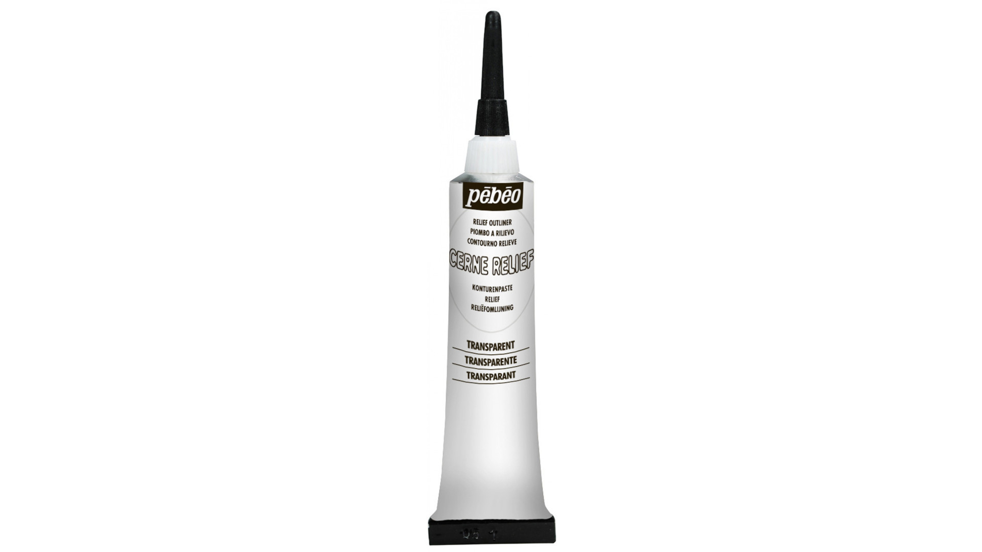 PEBEO Vitrail Cerne Relief Outliner paint TRANSPARENT 20ml