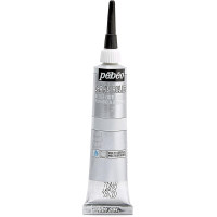 PEBEO Vitrail Cerne Relief Outliner paint SILVER 20ml