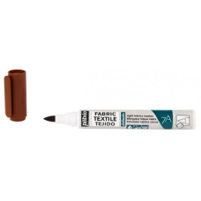 PEBEO Marker do tkanin jasnych 7A FABRIC Brush 1 mm BROWN