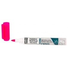 PEBEO Marker do tkanin jasnych 7A FABRIC Brush 1 mm FLUO PINK