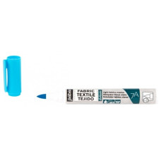 PEBEO Marker do tkanin jasnych 7A FABRIC Brush 1 mm FLUO BLUE