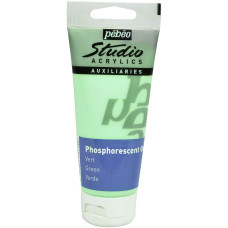 PEBEO Studio Acrylics Farba Żel Fosforyzujący 100 ml GREEN