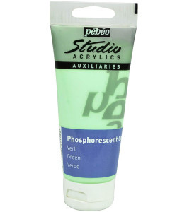 PEBEO Studio Acrylics Phosphorescent Gel 100 ml GREEN