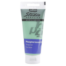 PEBEO Studio Acrylics Farba Żel Fosforyzujący 100 ml TURQUOISE