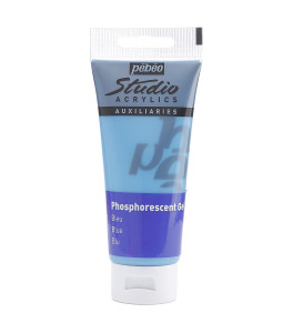 PEBEO Studio Acrylics Farba Żel Fosforyzujący 100 ml BLUE