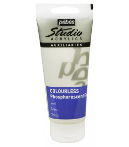 PEBEO Studio Acrylics Farba Żel Fosforyzujący 100 ml COLOURLESS