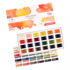 ROSA Studio Portrait watercolour set 24x2.5 ml pans