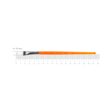 ROSA Kids Flat Synthetic Children's Paint Brush No. 10 – Orange Handle