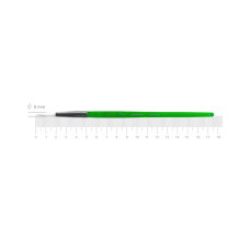 ROSA Kids Round Synthetic Children's Paint Brush No. 8 – Green Handle