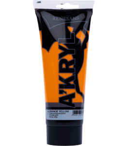 Renesans A'KRYL Farba akrylowa 200 ml 7 ŻÓŁTA POMARAŃCZOWA