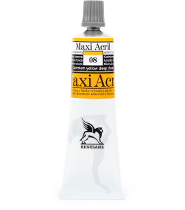 Renesans MAXI ACRYLIC 60 ml 8 CADMIUM YELLOW DARK