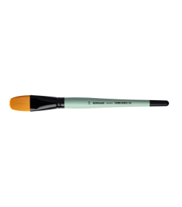 Renesans Golden Synthetic Brush, Oval J1006FR-24, Short Handle