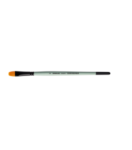 Renesans Golden Synthetic Brush, Oval J1006FR-8, Short Handle