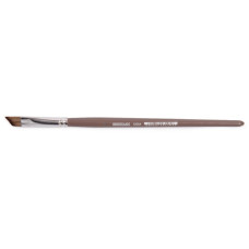 Renesans Synthetic Brush, Angled J1200A Nr 6, Short Handle, Caffe Latte