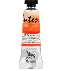 Renesans Intense Farba akwarelowa 15 ml 19 CZERWIEŃ KADMOWA ŚREDNIA