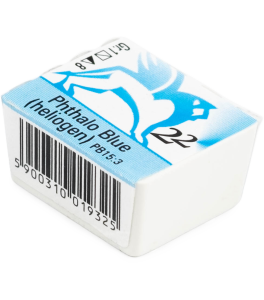 Renesans AKWARELE W KOSTKACH 1,5 ml 22 BŁĘKIT FTALO (HELIOGENOWY)