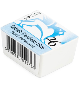 Renesans AKWARELE W KOSTKACH 1,5 ml 26 BŁĘKIT CERULEUM