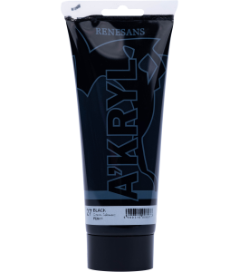 Renesans A'KRYL Farba akrylowa 200 ml 27 CZERŃ